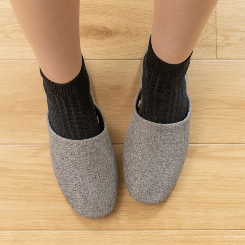 エスピガ スリッパ Mサイズ（約23～24.5cm） ブルー/ベージュ/コーラルピンク/グレー