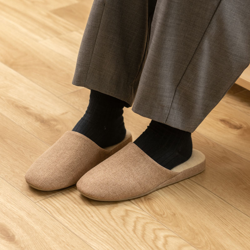 エスピガ スリッパ Lサイズ（約24.5～26cm） ブルー/ベージュ/コーラルピンク/グレー