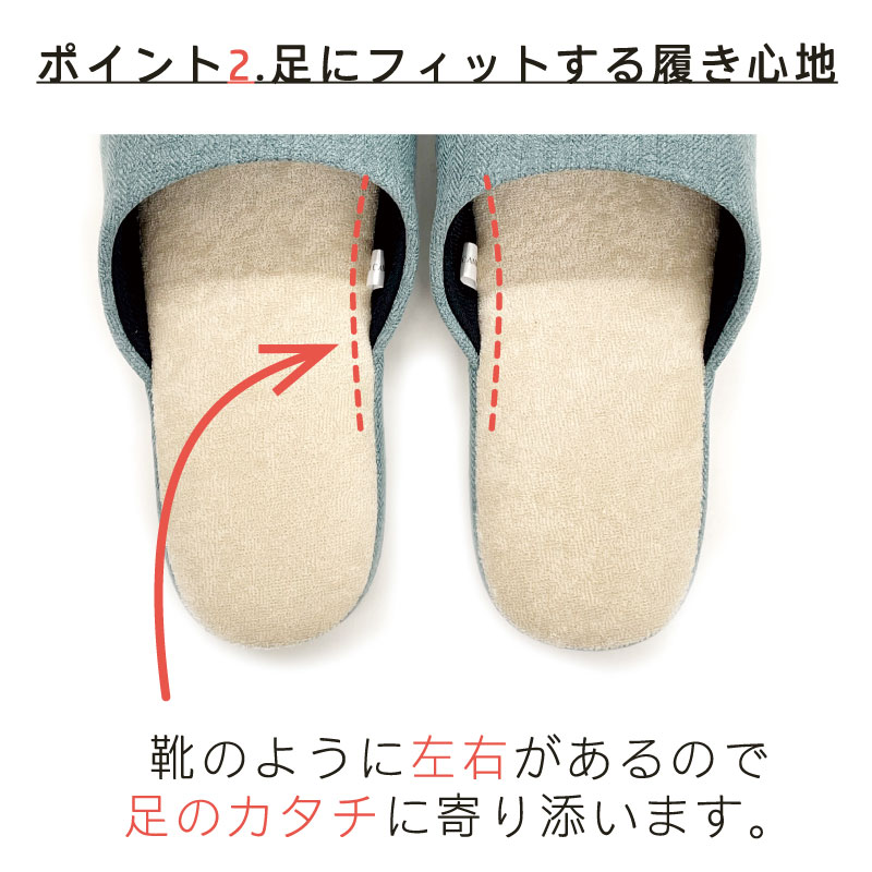 エスピガ スリッパ Lサイズ（約24.5～26cm） ブルー/ベージュ/コーラルピンク/グレー