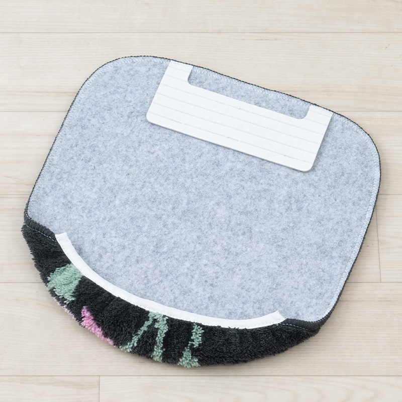 ラルジュルタン グレイス 兼用フタカバー（普通便座＆温水洗浄・暖房便座兼用） ブラック/アイボリー