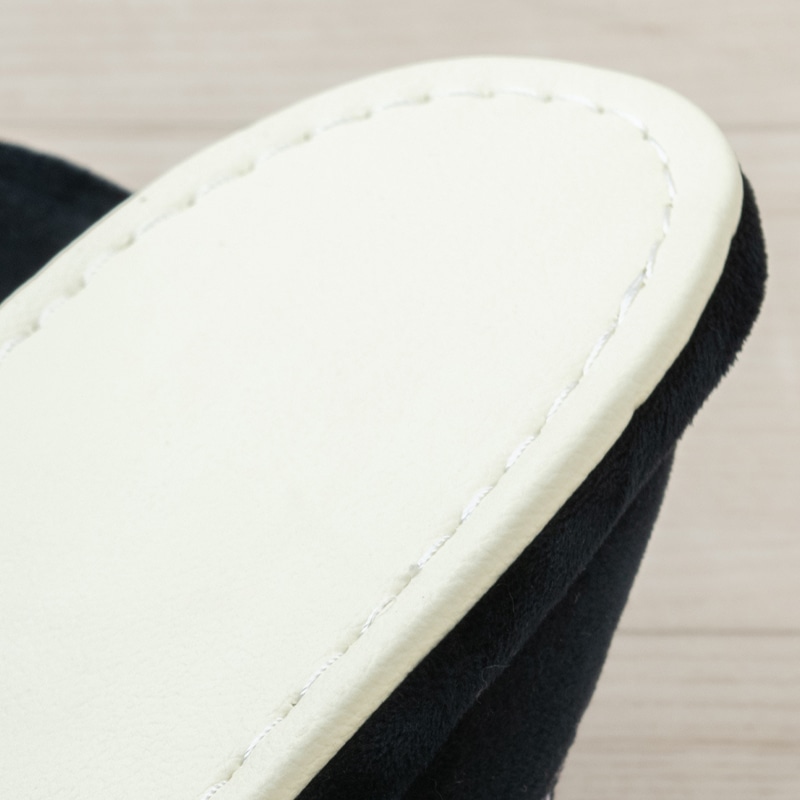 ラルジュルタン グレイス スリッパ フリーサイズ ブラック/アイボリー