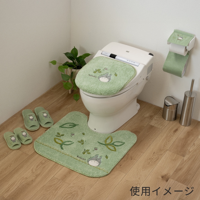 となりのトトロ もりのかぜ トイレマット 約58×60cm グリーン