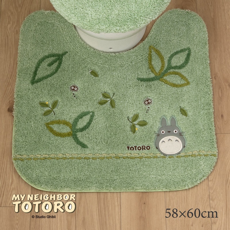 となりのトトロ もりのかぜ トイレマット 約58×60cm グリーン 