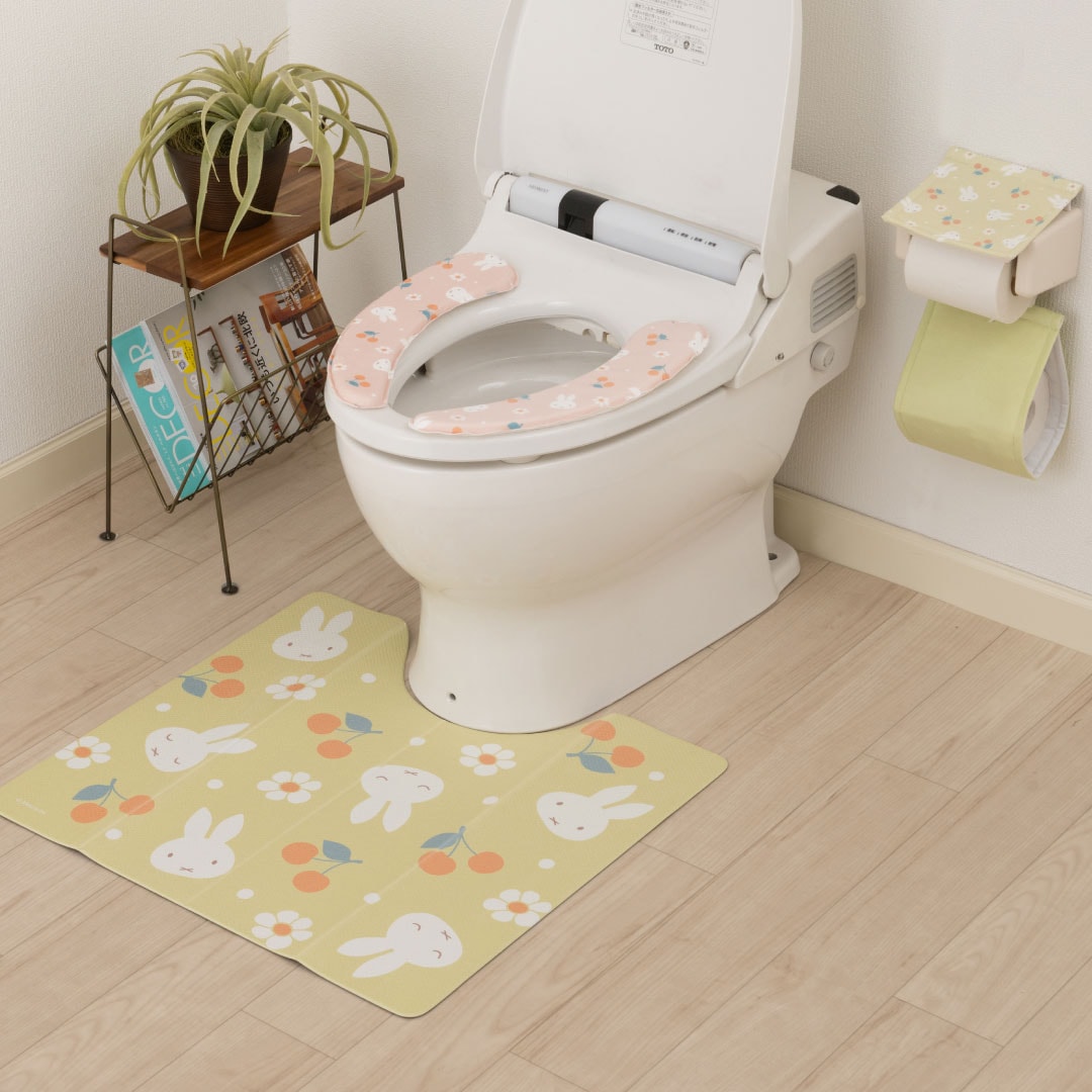 トイレ三点セット お楽しみセット2025 DickBruna 花とサクランボ グリーン トイレ3点