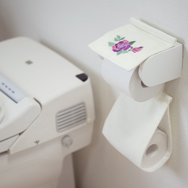 ラルジュルタン グレイス ペーパーホルダーカバー ブラック/アイボリー