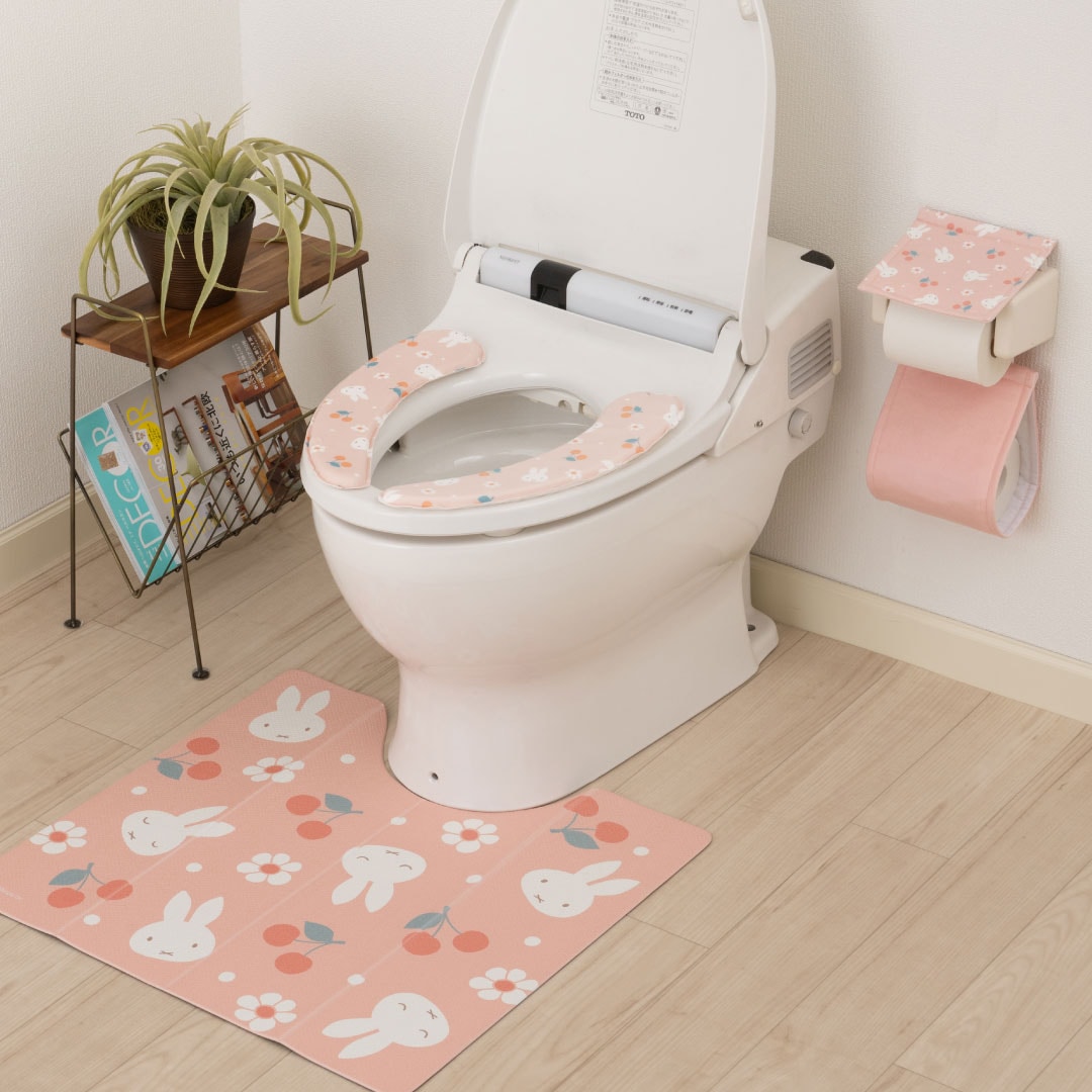 お楽しみセット2026 DickBruna 花とサクランボ ピンク トイレ3点セット