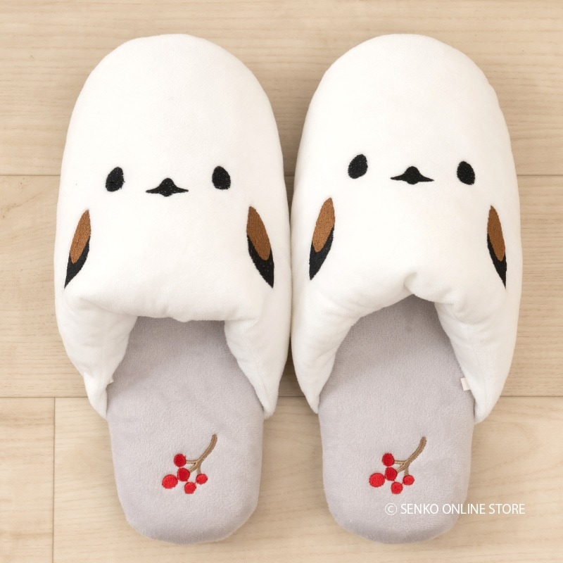 SDS シマエナガちゃん スリッパ フリーサイズ ブルー/グレー