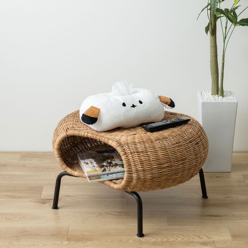 SDS もちもちシマエナガ ティッシュケースカバー 外寸:約W32×D19×H15cm