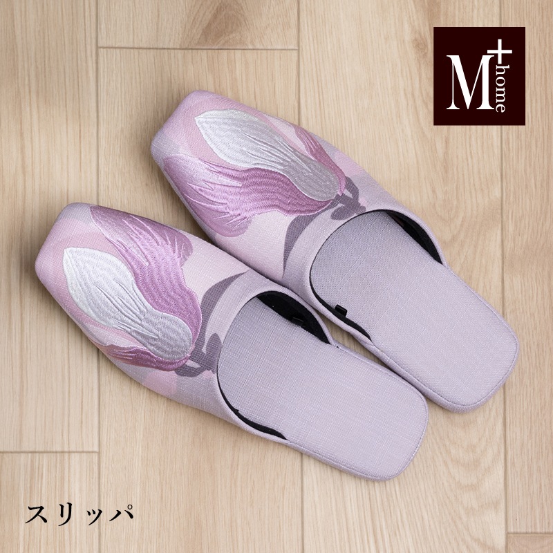 M+home マグノーリア スリッパ 適応サイズ:約24～26cm ピンク