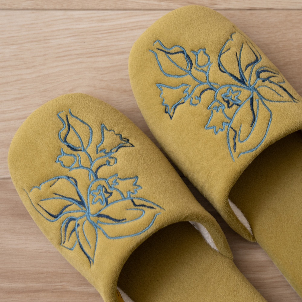 シビラ ドラド スリッパ 適応サイズ:(L)約24~26cm グリーン/イエロー