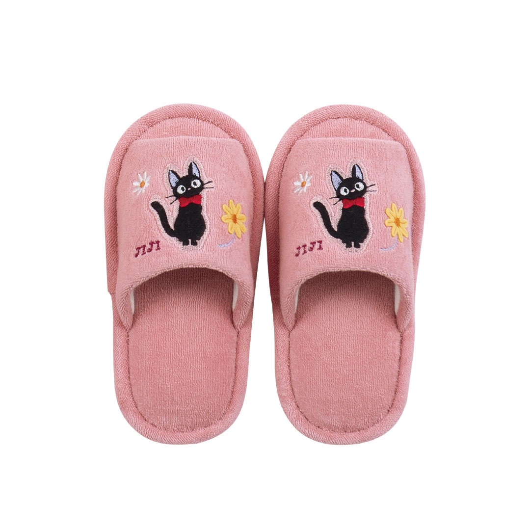 魔女の宅急便 花さんぽ 子供用スリッパ 約18cm ピンク 