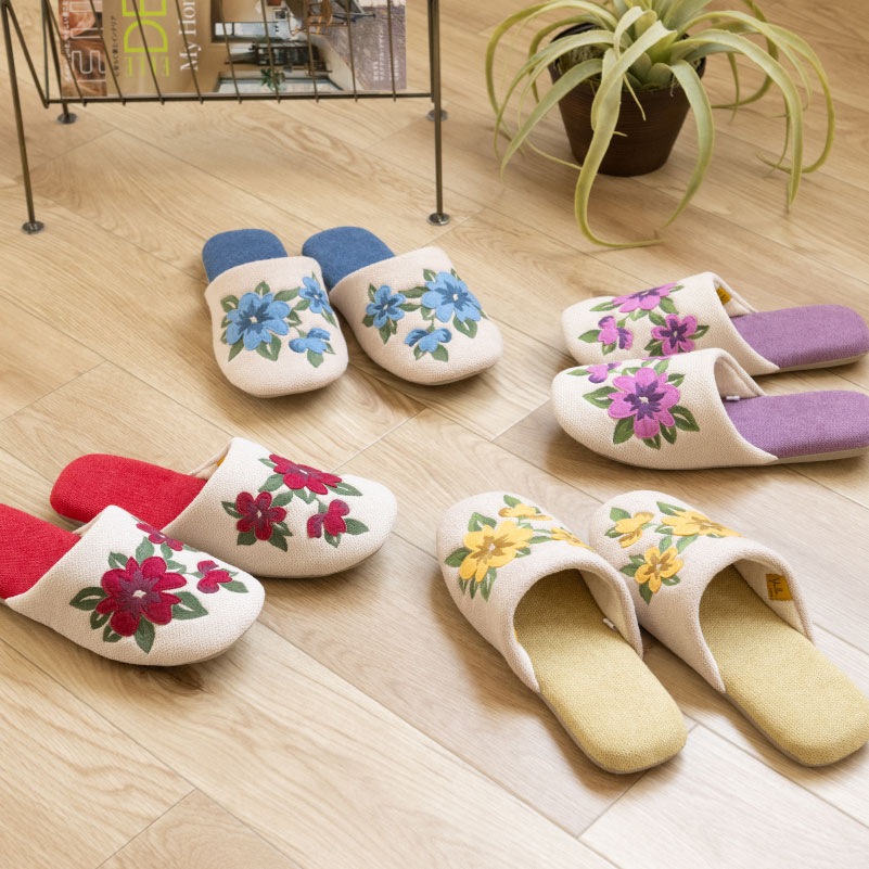 ★シビラ トパシオ スリッパ 適応サイズ：約22～24cm ブルー/パープル/レッド/イエロー