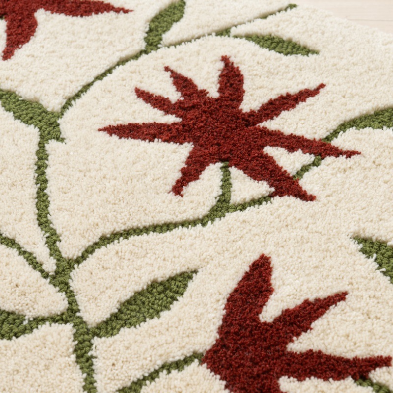 シビラ アメリア4 インテリアマット 約50×80cm ベージュ