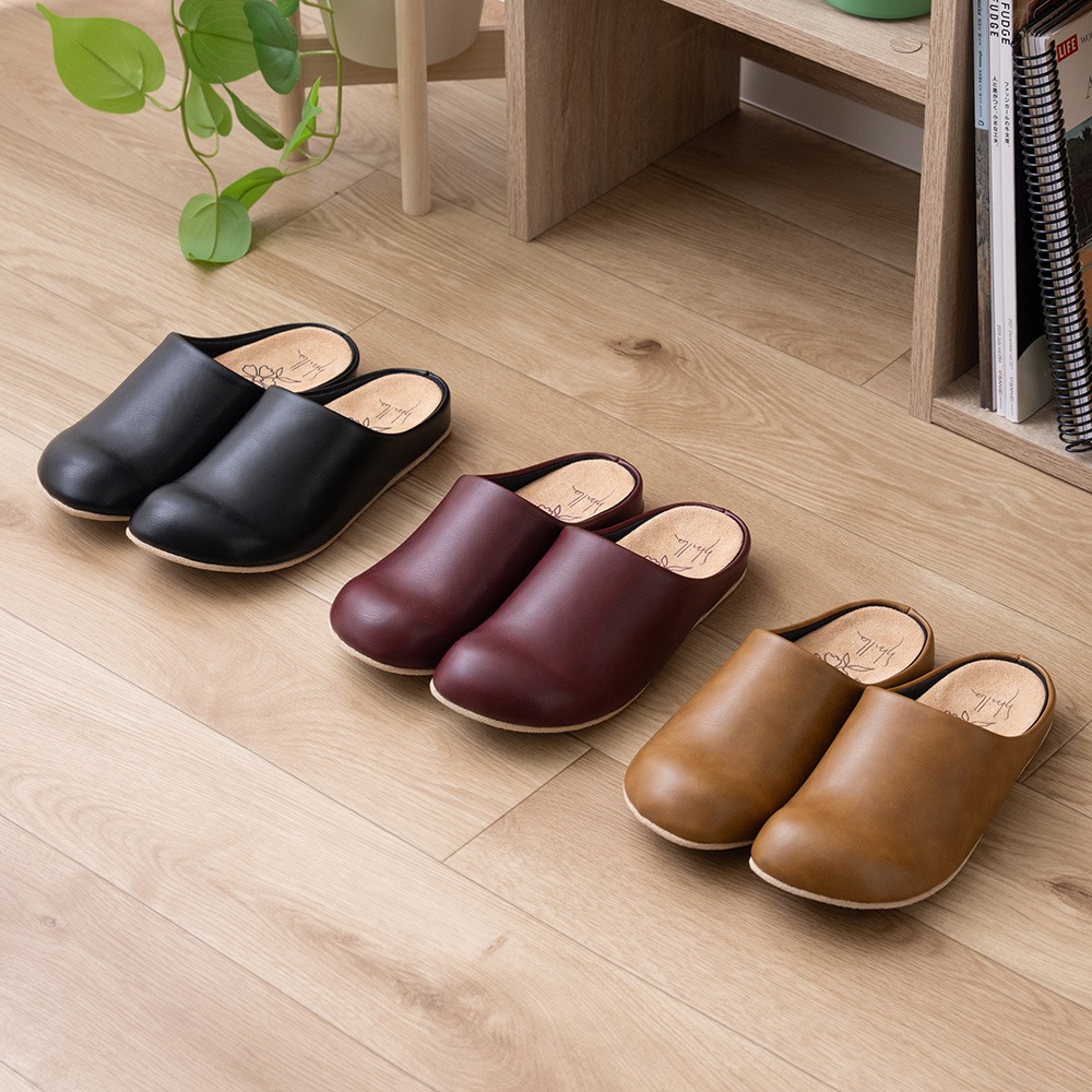 シビラ パソ スリッパ 適応サイズ:（M）約22.5～23.5cm （L）約23.5～24.5cm ベージュ/ブラック/ワインレッド