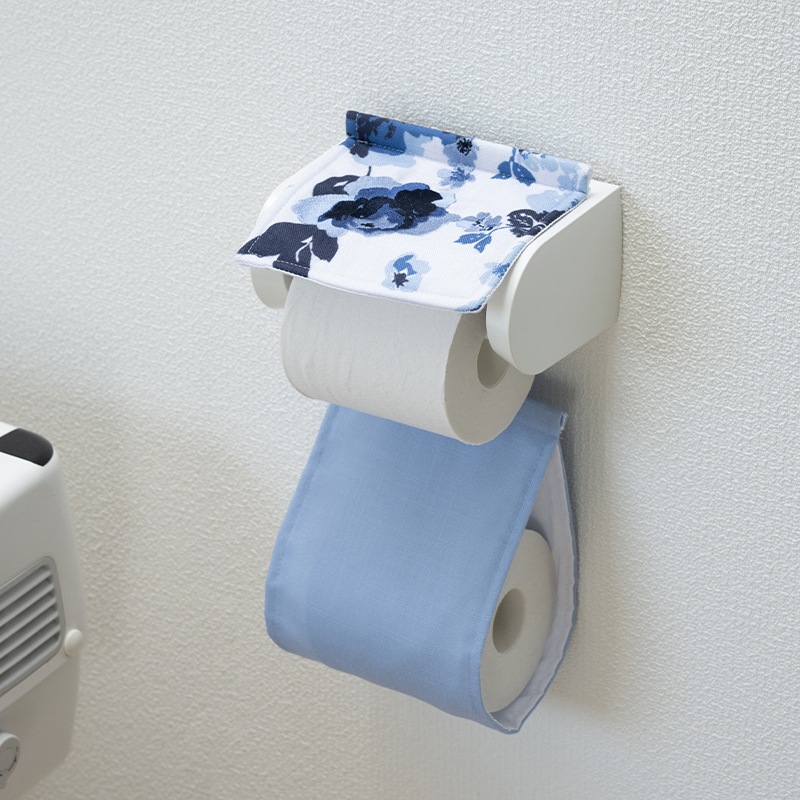 M+home クッカ ペーパーホルダーカバー ネイビーブルー