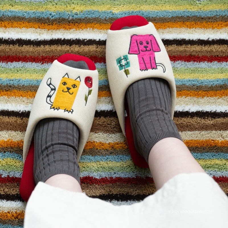 ★ホコモモラ スリッパ ベルデペラ 適応サイズ:約22~24cm ブルー/ベージュ/グリーン/ピンク