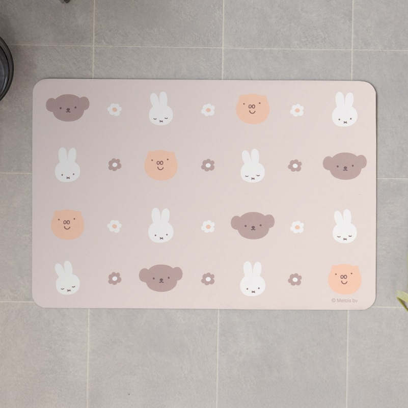 DickBruna フェイスアイコン 珪藻土入りやわらかバスマット 約40×60cm