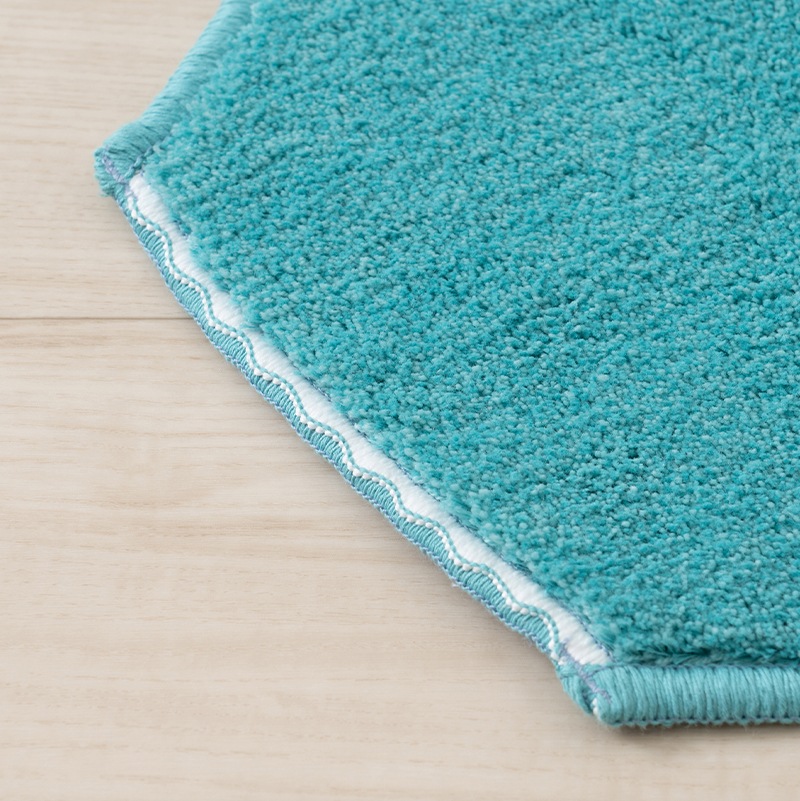 PEANUTS サーフ アクセントマット 約40×90cm ベージュ/ターコイズブルー