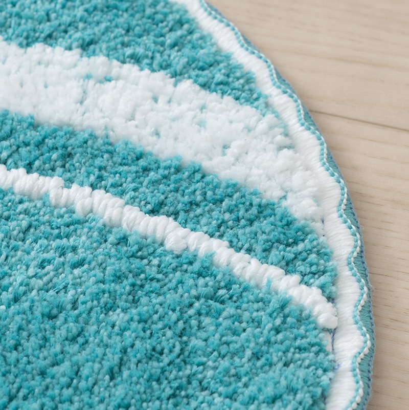 PEANUTS サーフ マルチマット 直径約35cm ベージュ/ターコイズブルー