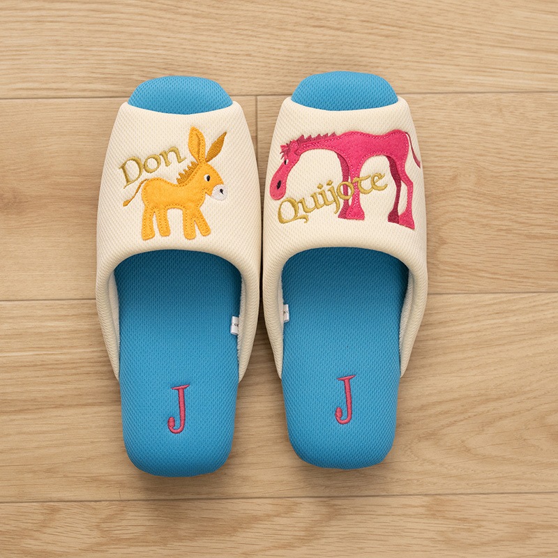 ホコモモラ ドンキホーテ スリッパ 適応サイズ:約22～24cm ブルー/グリーン/レッド/イエロー