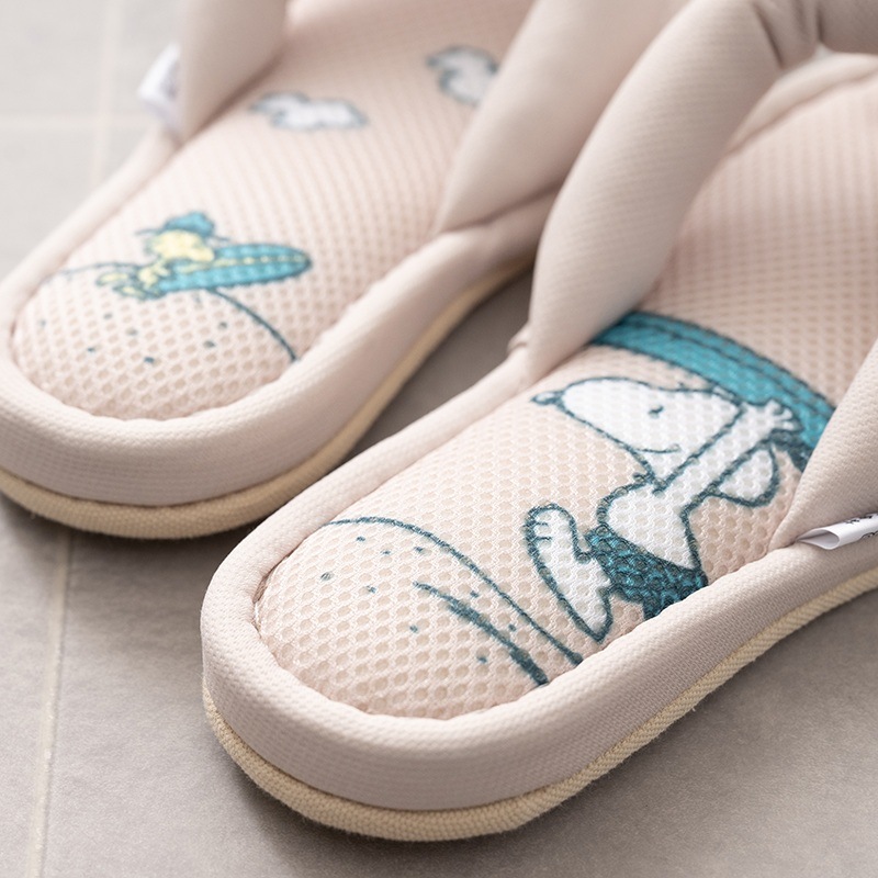 PEANUTS サーフフィンガー 5本指スリッパ 約22～24cm ベージュ/ターコイズブルー