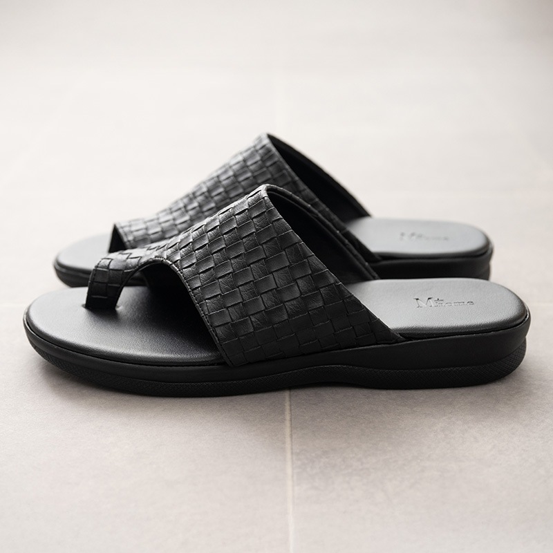 M+home トンデーレ 外履きサンダル紳士用 適応サイズ:（L）約25.5～26cm ブラック