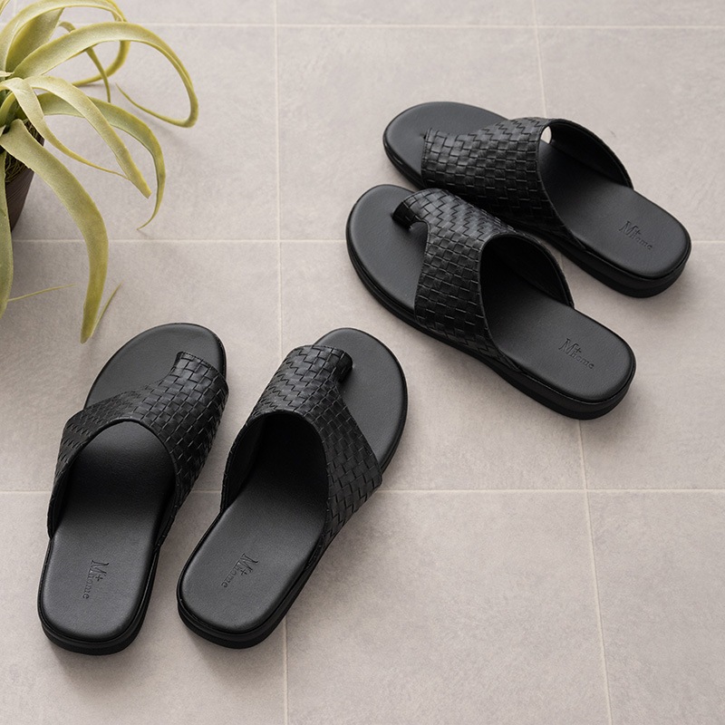 M+home トンデーレ 外履きサンダル紳士用 適応サイズ:（L）約25.5～26cm ブラック