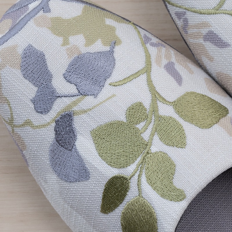 M+home プイスト スリッパ 適応サイズ:約24~26cm グリーン