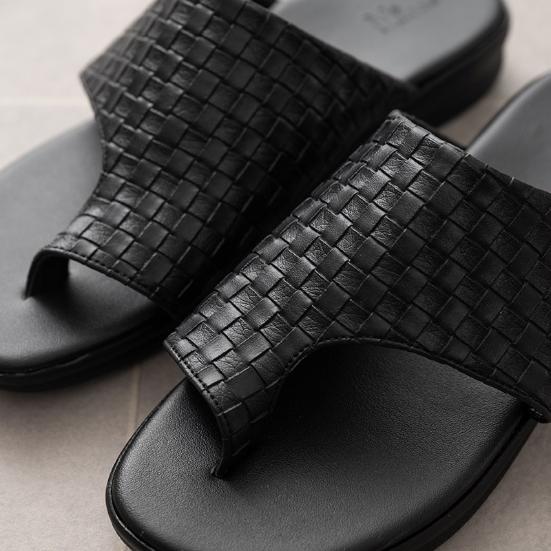 M+home トンデーレ 外履きサンダル紳士用 適応サイズ:（LL）約26.5～27cm ブラック