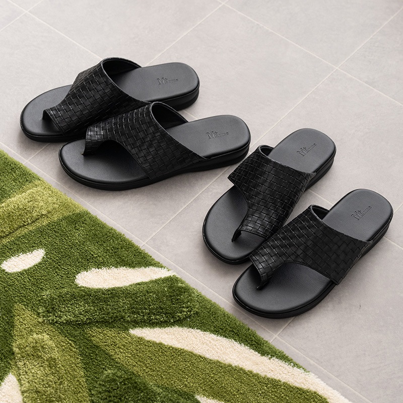 M+home トンデーレ 外履きサンダル紳士用 適応サイズ:（LL）約26.5～27cm ブラック