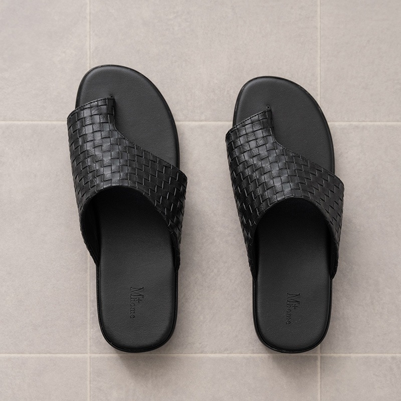 M+home トンデーレ 外履きサンダル紳士用 適応サイズ:（LL）約26.5～27cm ブラック