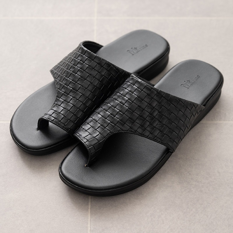 M+home トンデーレ 外履きサンダル紳士用 適応サイズ:（LL）約26.5～27cm ブラック