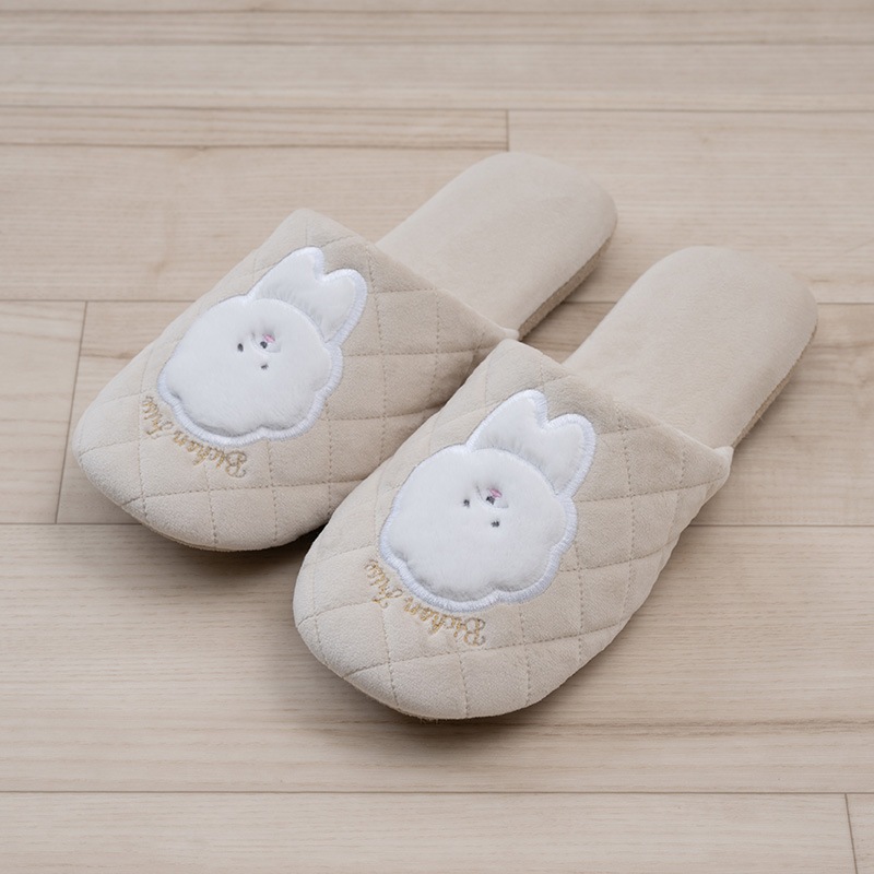 SDS ビション スリッパ 適応サイズ:約22～24cm ベージュ/グレー/ピンク