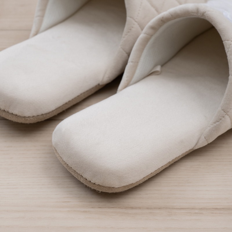 SDS ビション スリッパ 適応サイズ:約22～24cm ベージュ/グレー/ピンク