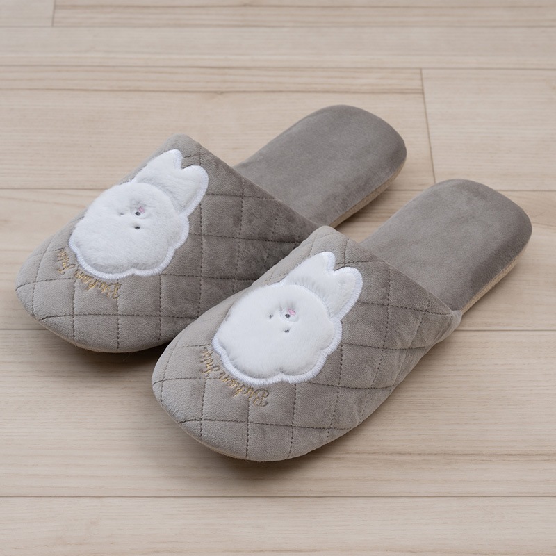 SDS ビション スリッパ 適応サイズ:約22～24cm ベージュ/グレー/ピンク