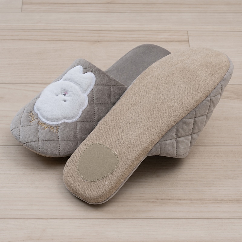 SDS ビション スリッパ 適応サイズ:約22～24cm ベージュ/グレー/ピンク