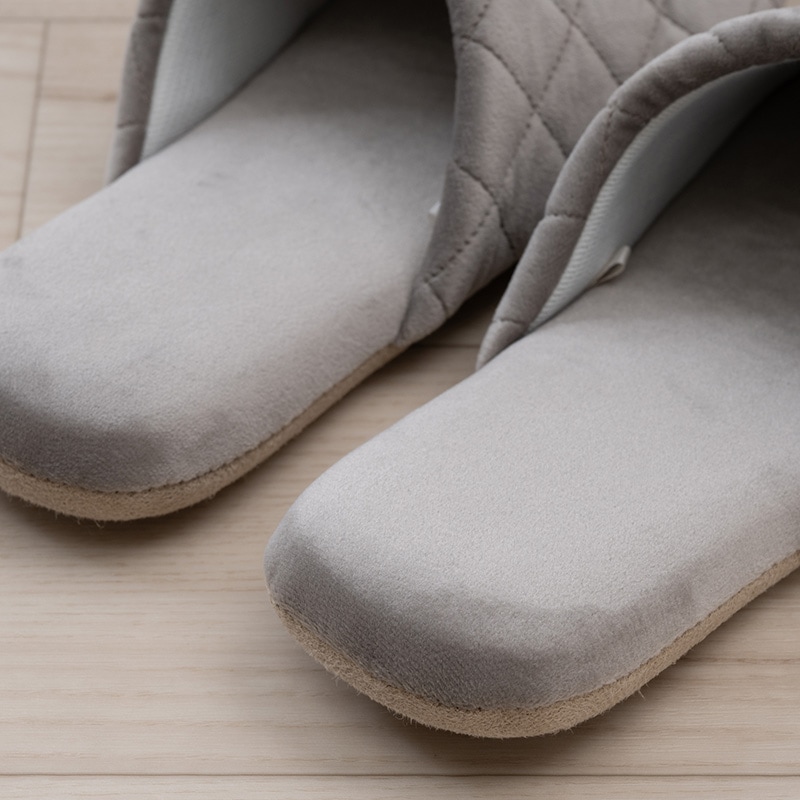 SDS ビション スリッパ 適応サイズ:約22～24cm ベージュ/グレー/ピンク