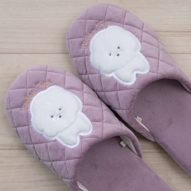 SDS ビション スリッパ 適応サイズ:約22～24cm ベージュ/グレー/ピンク