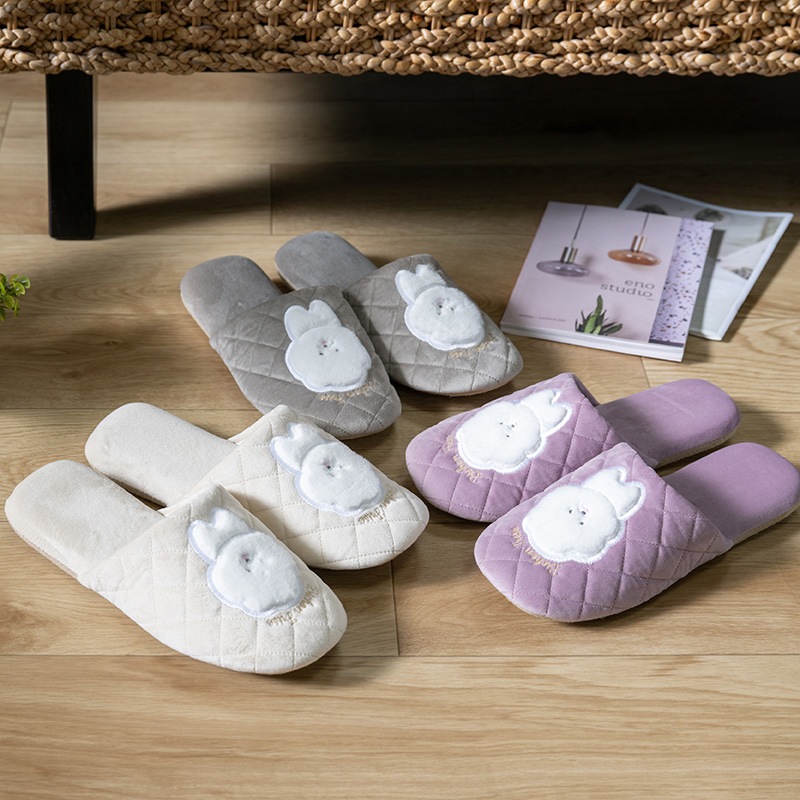 SDS ビション スリッパ 適応サイズ:約22～24cm ベージュ/グレー/ピンク