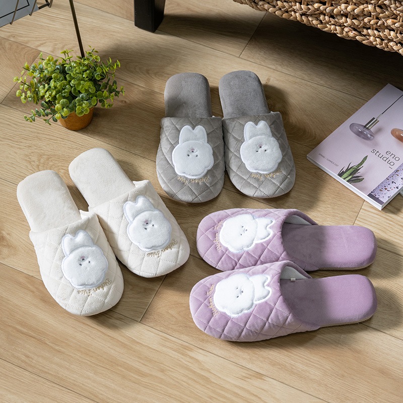 SDS ビション スリッパ 適応サイズ:約22～24cm ベージュ/グレー/ピンク