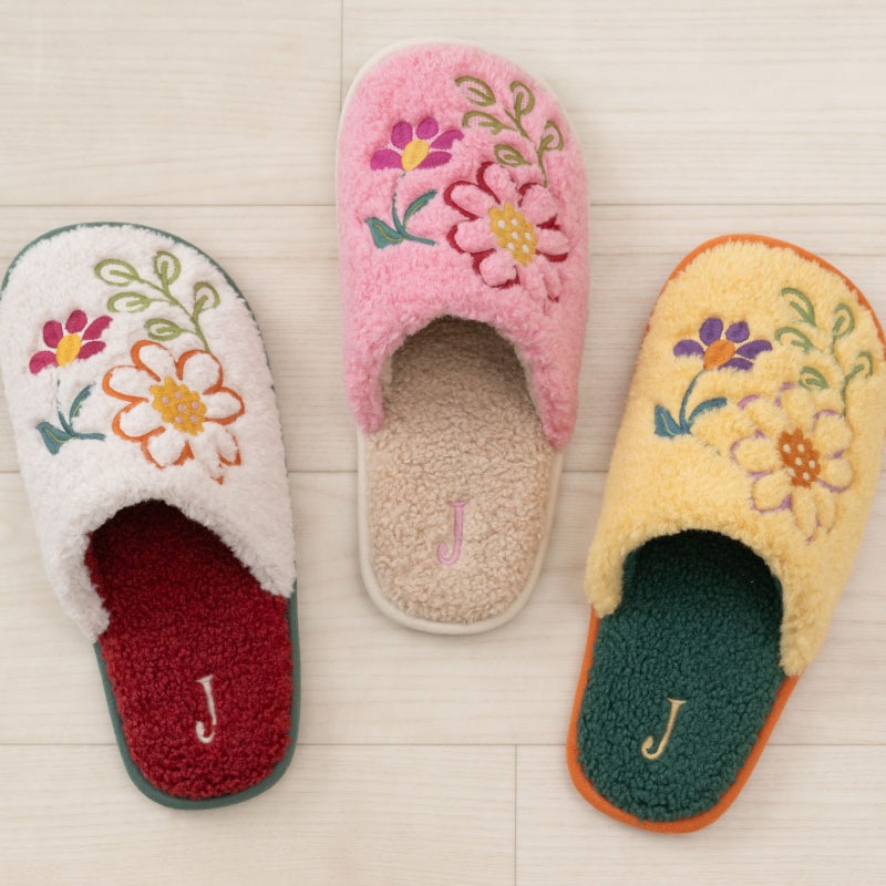 ホコモモラ セゴビア スリッパ 約22～24cm ベージュ/ピンク/イエロー