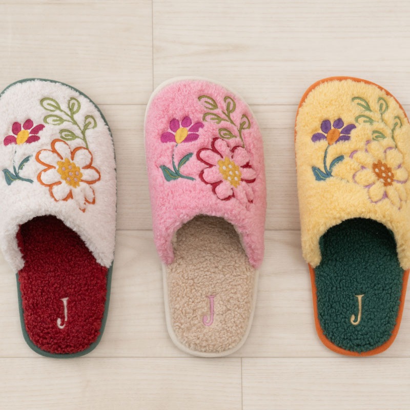 ホコモモラ セゴビア スリッパ 約22～24cm ベージュ/ピンク/イエロー