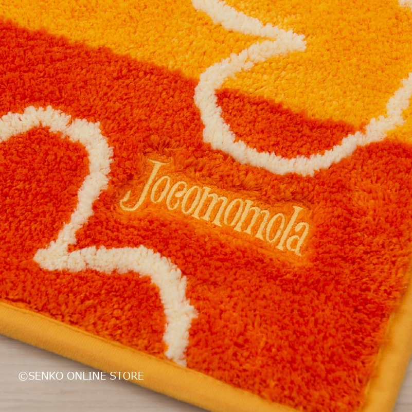 【トイレマット】約60×60cm イエロー/ピンク Jocomomola（ホコモモラ） コラソン3 