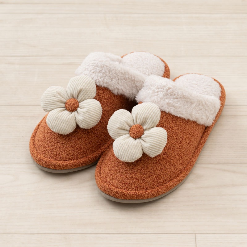 ホコモモラ リオ スリッパ 約22~24cm ベージュ/グリーン/オレンジ