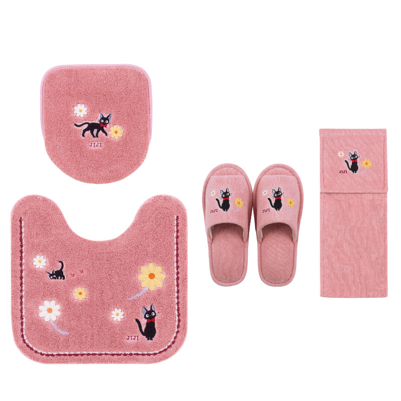 ジブリ　魔女の宅急便　ジジ　リリー　トイレマットセット新品 トイレ3点セット ジブリ 魔女宅 キャラ 雑貨 グッズ】トイレ