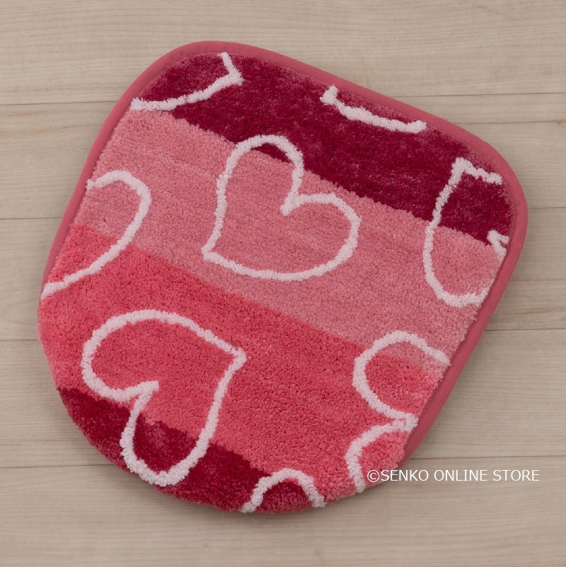 【トイレ 兼用フタカバー(普通便座&温水洗浄・暖房便座兼用)】イエロー/ピンク Jocomomola(ホコモモラ) コラソン3