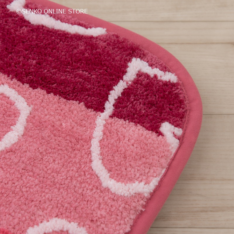 【トイレ 兼用フタカバー(普通便座&温水洗浄・暖房便座兼用)】イエロー/ピンク Jocomomola(ホコモモラ) コラソン3