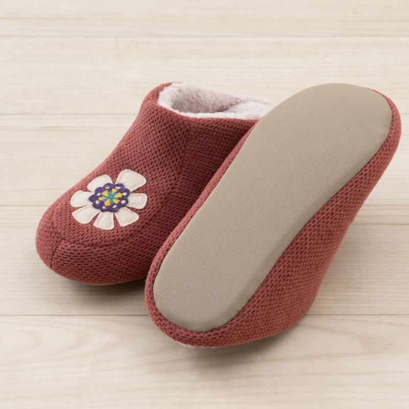 ホコモモラ インペリアル スリッパ 約22~24cm ベージュ/グリーン/レッド