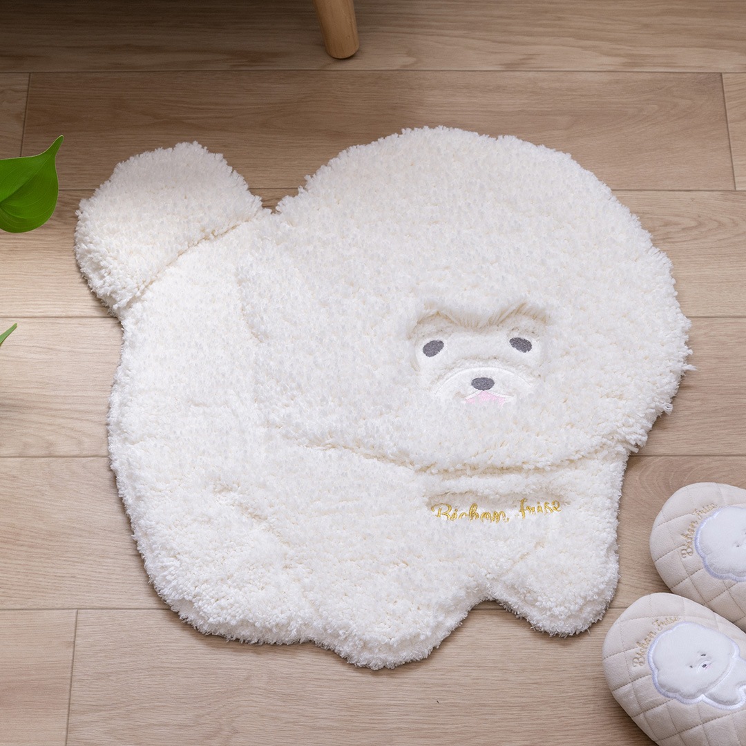 SDS クラウドビション アクセントマット 約48×50cm ホワイト