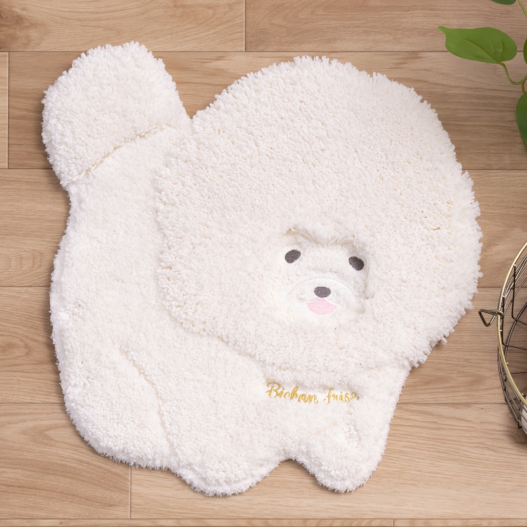 SDS クラウドビション アクセントマット 約48×50cm ホワイト